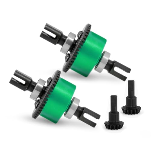 JOYSOG RC Differential Set für 1/8Typhon 6S 42+15T Universal Differential vorne/hinten für Arrma 1/7 Infraction Limitless RC Zubehör (Grün) von JOYSOG