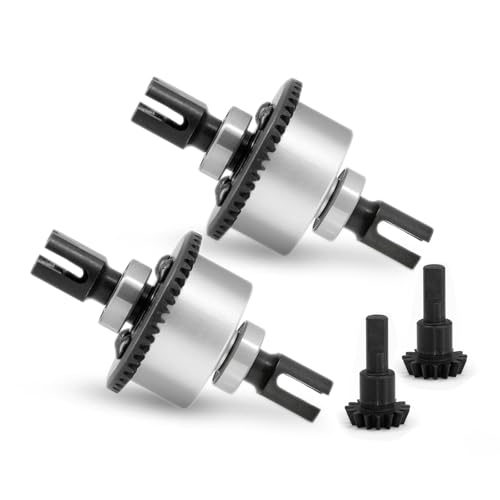 JOYSOG RC Differential Set für 1/8Typhon 6S 42+15T Universal Differential vorne/hinten für Arrma 1/7 Infraction Limitless RC Zubehör (Silber* 2) von JOYSOG