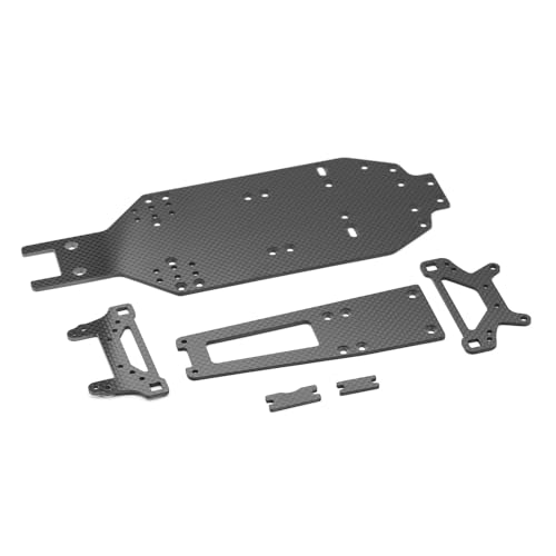 JOYSOG RC Fahrwerkschutz für Tamiya TA02/TA02SW Kohlefaser vorne hinten Stoßstange Board Upgrade Teile Zubehör von JOYSOG