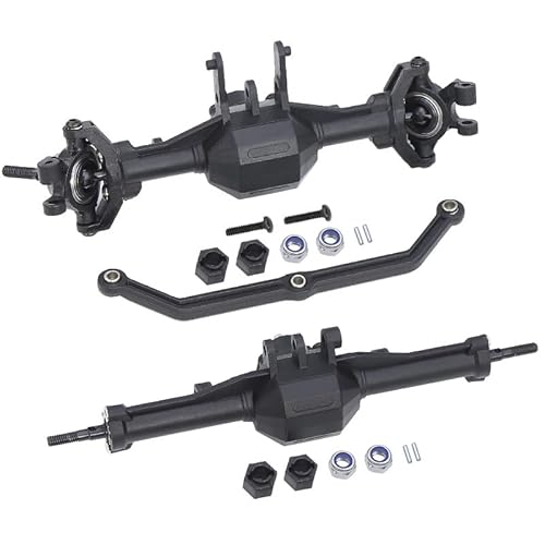 JOYSOG RC Front Rear Axle Assembly, Plastic Front Rear Portal Axle Assembly for Traxxas 1/18 Trx4m Rc Bridge Shaft Assembly Upgrade Parts von JOYSOG