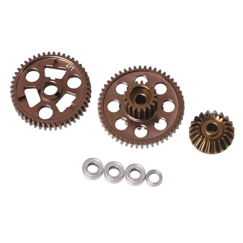 JOYSOG RC Metal Front/Rear Gearbox Gears for Tamiya 1/10 Hotshot II 2024 4WD RC Crawler Car Upgrades Parts (Rear) von JOYSOG