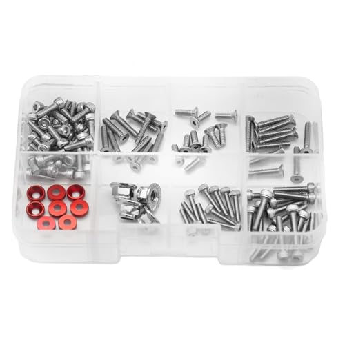 JOYSOG RC Schrauben-Set für Arrma 1/18 Granit Grom/1/18 Typhon Grom/1/14 Mini Mojave Grom Schrauben Pins Muttern RC Crawler Zubehör von JOYSOG