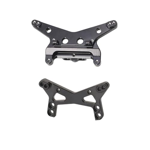 JOYSOG Shock Mount for Losi 1/24 Micro-B 2WD Buggy RC Aluminum Front Rear Shock Towers Suspension Bracket Shock Absorber Bracket (Black) von JOYSOG