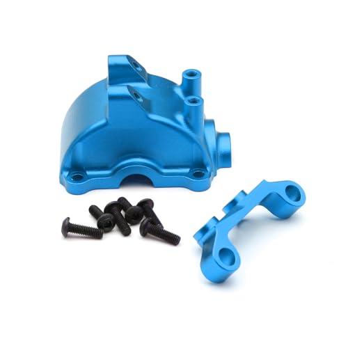 JOYSOG Universal-Getriebegehäuse aus Aluminium mit Halterung für Tamiya TT02 TT-02 1/10 RC Getriebeabdeckung (blau) von JOYSOG