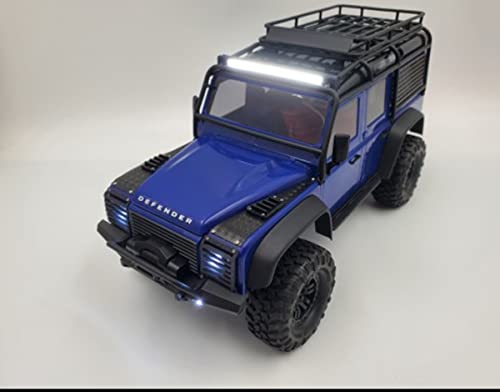 LED Scheinwerferabdeckung Schutzgitter für Traxxas 1/18 TRX4M Defender RC Auto, Nylon Schutznetz Mesh verhindern Kratzer mit Schraubendreher von JOYSOG