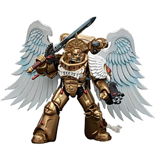 JOYTOY 1/18 Actionfigur Warhammer 40.000 Blood Angels Sanguinary Guard mit Encarmine Schwert, 2 Vorbestellung, 12,2 cm Sammelfigur, Geschenke, Spielzeug für Kinder ab 15 Jahren und Erwachsene von JOYTOY