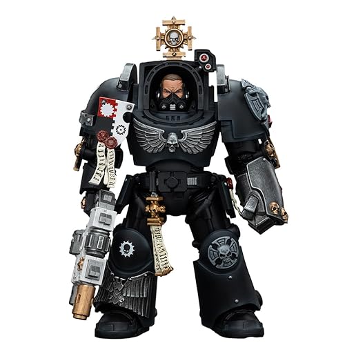 JOYTOY 1/18 Actionfigur Warhammer 40.000 Iron Hands Captain in Terminator Armour Collection Model Geburtstagsgeschenke von JOYTOY