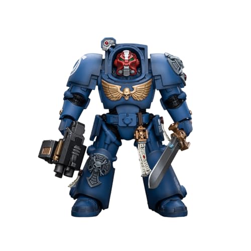 JOYTOY 1/18 Actionfigur Warhammer 40.000 Ultramarines Terminator Squad Sergeant mit Powerschwert und Teleport Homer 14,2 cm Vorbestellung bewegliches Modell Sammelfigur JOYTOY 1/18 Actionfigur Warhammer 40.000 Ultramarines Terminator Squad Sergeant mit Powerschwert und Teleport Homer 14,2 cm Vorbestellung bewegliches Modell Sammelfigur von JOYTOY
