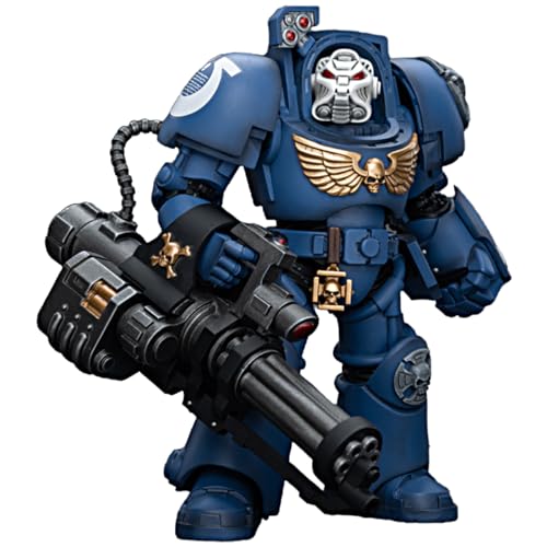JOYTOY 1/18 Actionfigur Warhammer 40.000 Ultramarines Terminator Squad Terminator mit Sturmkanone 14,2 cm bewegliches Modell Sammelfigur JOYTOY 1/18 Actionfigur Warhammer 40.000 Ultramarines Terminator Squad Terminator mit Sturmkanone 14,2 cm bewegliches Modell Sammelfigur von JOYTOY