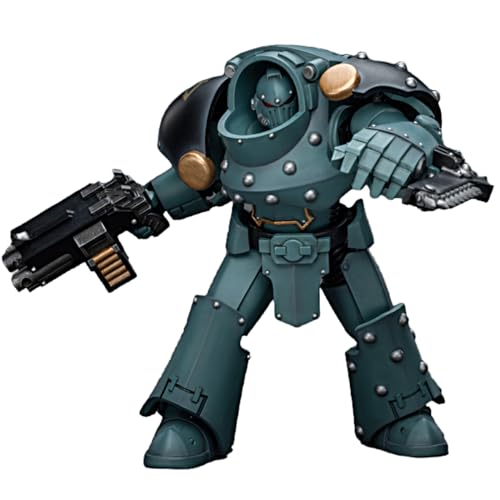 JOYTOY 1/18 Actionfigur Warhammer 40k The Horus Heresy Sons of Horus Tartaros Terminator Squad Terminator with Combi-Bolter and Chainfist 14.2 cm Pre-Order Movable Model Collectible Figure Gifts von JOYTOY