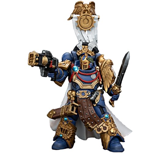 JOYTOY 1/18 Actionfigur Warhammer 40k Ultramarines Legion Praetor mit Powerschwert und Volkite Serpenta 13,6 cm Sammlerstück, Spielzeug für Kinder ab 15 Jahren und Erwachsene von JOYTOY