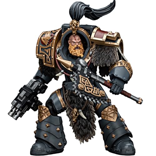 JOYTOY 1/18 Actionfigur Warhammer The Horus Heresy Space Wolves Varagyr Wolf Guard Squad Varagyr Terminator 3 14.2 cm Movable Model Collectible Figure Gifts von JOYTOY