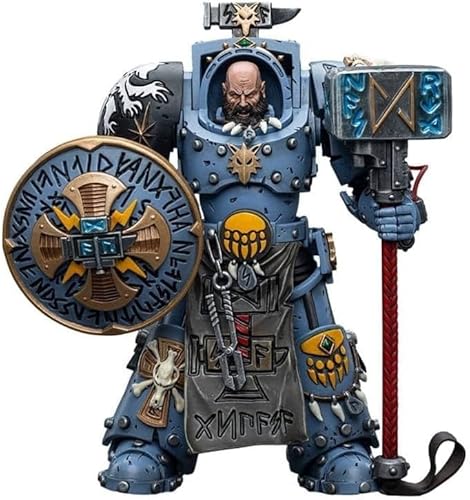 JOYTOY 1/18 Warhammer 40,000 Space Wolves Arjac Rockfist Action Figur Sammlung Modell Geburtstagsgeschenk von JOYTOY