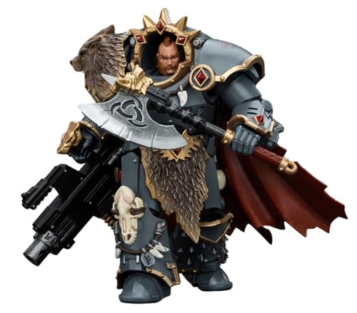 JOYTOY 1/18 Warhammer 40.000 Actionfigur Space Wölfe Hvarl Red-Blade Collection Modell Geburtstagsgeschenk von JOYTOY