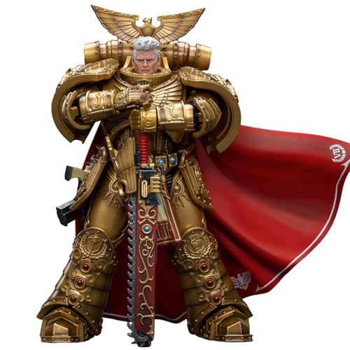 JOYTOY 40K 1/18 Action Figur, Imperial Fists Rogal Dorn, Primarch of The Vllth Legion, 4-Zoll Geschenk für Action Figure Enthusiasten und Sammler (JT8865) von JOYTOY