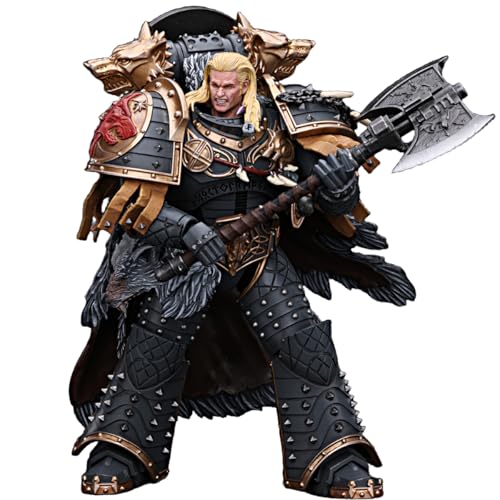 JOYTOY Figur 1/18 Warhammer 40.000 Weltraum-Wölfe Leman Russ, Primarch VI Legion Vorverkauf, Sammelfigur, Geschenke, Spielzeug für Kinder ab 15 Jahren und Erwachsene von JOYTOY