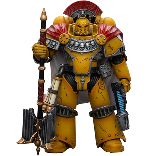 JOYTOY JT9039 40K 1/18 Action Figur Spielzeug, Imperial Fists Legion Chaplain Consul, 4-Zoll Geschenk für Action Figure Enthusiasten und Sammler von JOYTOY