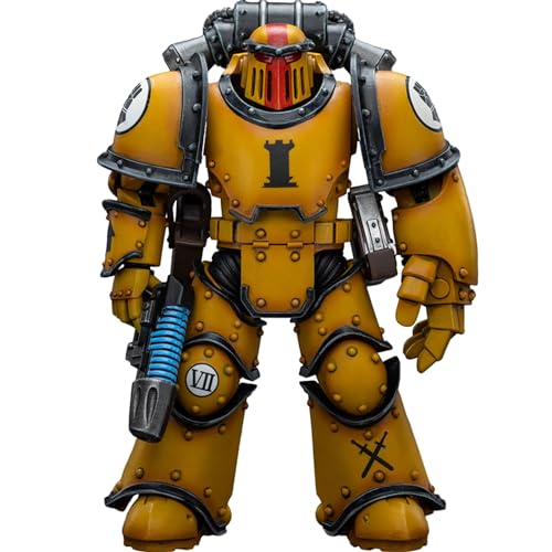 JOYTOY JT9060 40K 1/18 Action Figur Spielzeug, Imperial Fists Legion MkIII Tactical Squad Sergeant with Power Fist, 4-Zoll Geschenk für Action Figure Enthusiasten und Sammler von JOYTOY