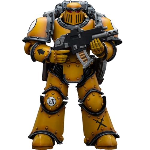 JOYTOY JT9077 40K 1/18 Action Figur Spielzeug, Imperial Fists Legion MkIII Tactical Squad Legionary with Bolter, 4-Zoll Geschenk für Action Figure Enthusiasten und Sammler von JOYTOY