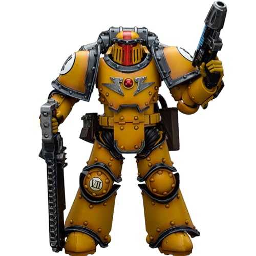 JOYTOY JT9084 40K 1/18 Action Figur Spielzeug, Imperial Fists Legion MkIII Despoiler Squad Sergeant with Plasma Pistol, 4-Zoll Geschenk für Action Figure Enthusiasten und Sammler von JOYTOY