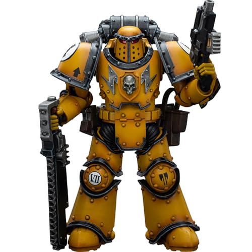 JOYTOY JT9091 40K 1/18 Action Figur Spielzeug, Imperial Fists Legion MkIII Despoiler Squad Legion Despoiler with Chainsword, 4-Zoll Geschenk für Action Figure Enthusiasten und Sammler von JOYTOY