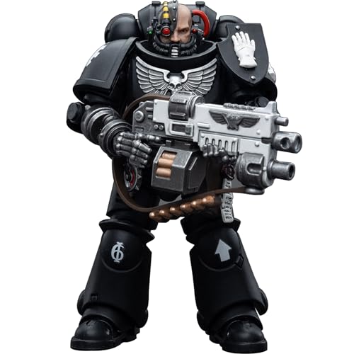 JOYTOY WH 40K 1/18 Action Figur Spielzeug, Iron Hands Intercessors Brother Gravak, 4-Zoll Geschenk für Action Figure Enthusiasten und Sammler (JT5307) von JOYTOY