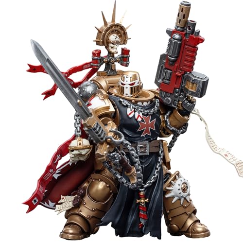 JOYTOY Warhammer 40.000 1/18 Actionfigur Black Templars High Marshal Helbrecht 12,6 cm Sammel-Actionfiguren-Kits von JOYTOY