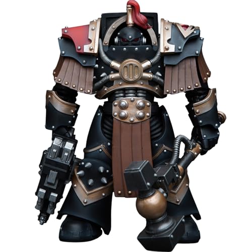 JOYTOY Warhammer 40K The Horus Heresy, JT9732 Sons of Horus Justaerin Terminator Squad Justaerin with Thunder Hammer 1/18 Action Figur Collectible Models von JOYTOY