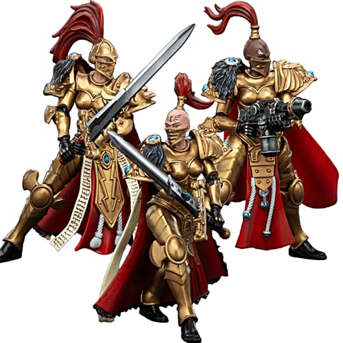 JOYTOY Warhammer 40k 1/18 Action Figur Sisters of Silence White Falcons Vigilator Rahmen Set mit 3 Sammelfiguren, Spielzeug für Kinder ab 15 Jahren und Erwachsene 10,8 cm von JOYTOY