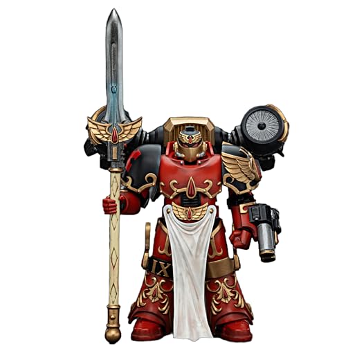 JOYTOY Warhammer 40k 1/18 Actionfigur Blood Angels Dawnbreaker Cohort Dawnbreaker Champion 12,1 cm Sammlerstück, Spielzeug für Kinder ab 15 Jahren und Erwachsene von JOYTOY