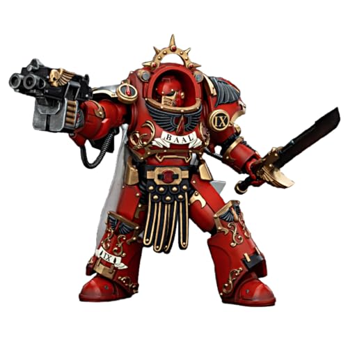 JOYTOY Warhammer 40k 1/18 Actionfigur Blood Angels Legion Praetor in Tartaros Terminator Armour Vorbestellung 14,2 cm Sammlerstück, Spielzeug für Kinder ab 15 Jahren und Erwachsene von JOYTOY