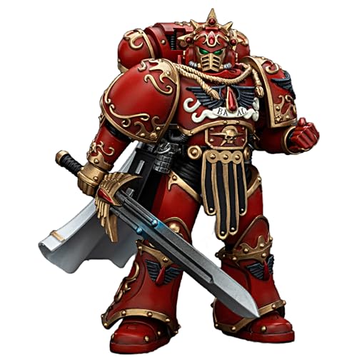 JOYTOY Warhammer 40k 1/18 Actionfigur Blood Angels Legion Praetor mit Paragonklinge, 12,4 cm, Sammlerstück, Spielzeug für Kinder ab 15 Jahren und Erwachsene von JOYTOY