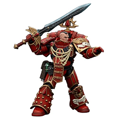 JOYTOY Warhammer 40k 1/18 Actionfigur Blood Angels Raldoron First Captain of The Blood Angels, 12,6 cm, Sammlerstück, Spielzeug für Kinder ab 15 Jahren und Erwachsene von JOYTOY