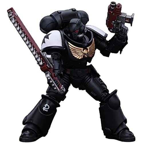 JOYTOY Warhammer 40k 1/18 Actionfigur Raummariner schwarze Tempel Exriders Bruder Valtus Sammlergeschenke, Spielzeug für Kinder 15+ und Erwachsene 13,5 cm von JOYTOY