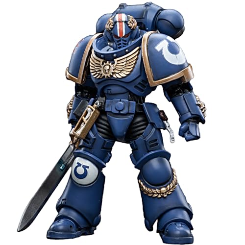 JOYTOY Warhammer 40k 1/18 Actionfigur Ultramarines Primaris Lieutenant Argaranthe Sammlerstück, Spielzeug für Kinder ab 15 Jahren und Erwachsene, 12 cm von JOYTOY