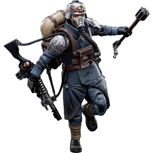 JOYTOY Warhammer 40k Astra Militarum, Astra Militarum Death Korps of Krieg Veteran Squad Guardsman 1/18 Action Figur von JOYTOY