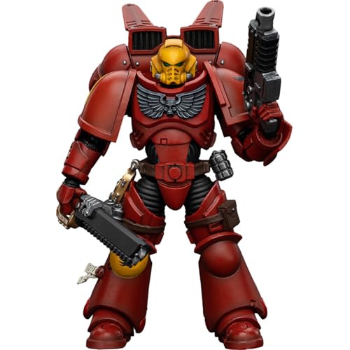 JOYTOY Warhammer 40k Blood Angels, Blood Angels Jump Pack Intercessors Intercessor 1 1/18 Action Figur Collection Model Geschenk，Verleihen Sie Ihrer außergewöhnlichen Sammlungreise Farbe von JOYTOY