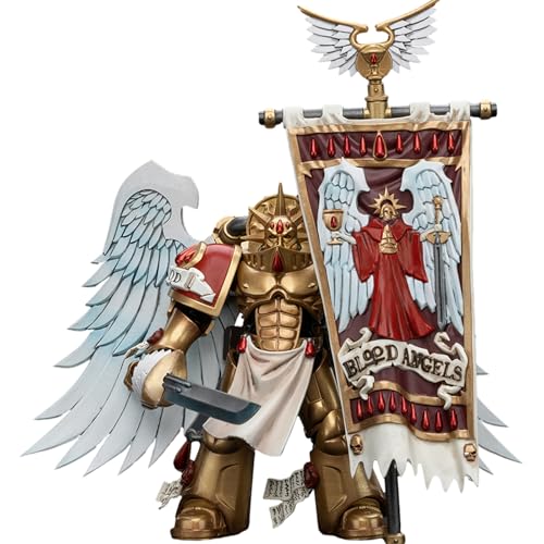 JOYTOY Warhammer 40k Blood Angels, Blood Angels Sanguinary Guard Sanguinary Ancient 1/18 Action Figur Collection Model, Gewidmet Ihnen die Sie Sammeln Lieben von JOYTOY