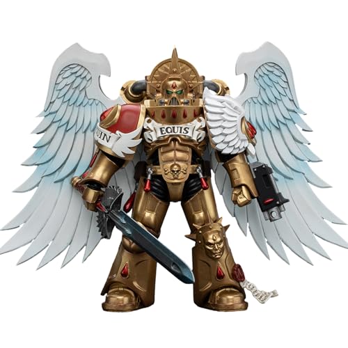 JOYTOY Warhammer 40k Blood Angels, Blood Angels Sanguinary Guard with Encarmine Sword 2 1/18 Action Figur Collection Model, Gewidmet Ihnen die Sie Sammeln Lieben von JOYTOY