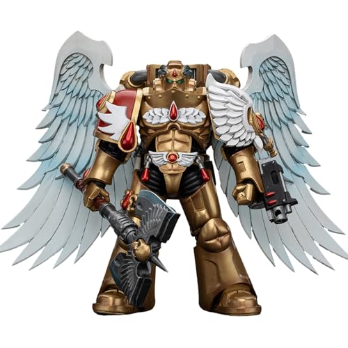 JOYTOY Warhammer 40k Blood Angels, JT6250 Blood Angels Sanguinary Guard with Encarmine Axe 1/18 Action Figur von JOYTOY