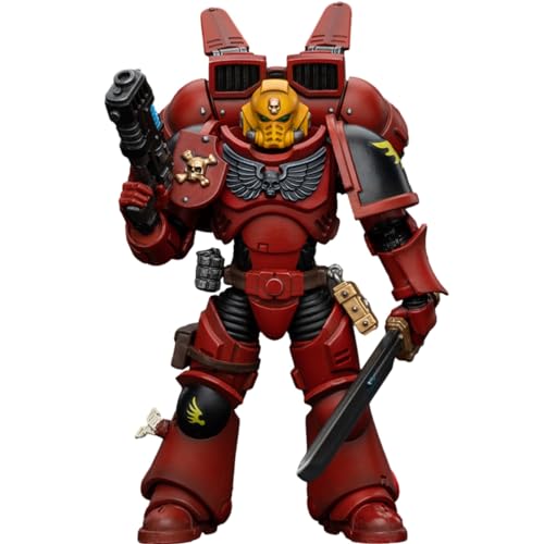 JOYTOY Warhammer 40k Blood Angels 1/18 Scale 12.2 cm Collectible Action Figure:Jump Pack Fürsprecher Sergeant mit Plasma-Pistole von JOYTOY