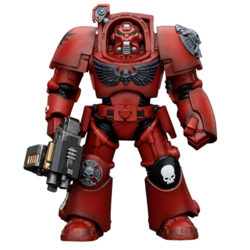 JOYTOY Warhammer 40k Blood Angels, Blood Angels Terminator Squad Terminator with Storm Bolter 1/18 Action Figur Collection Model, Machen Sie Ihre Sammelreise spannender von JOYTOY