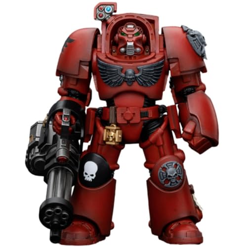 JOYTOY Warhammer 40k Blood Angels, Blood Angels Terminator Squad Terminator with Assault Cannon 1/18 Action Figur Collection Model, Machen Sie Ihre Sammelreise spannender von JOYTOY