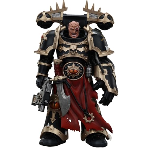 JOYTOY Warhammer 40k Chaos Space Marines, Chaos Space Marines Black Legion Chosen with Bolt Pistol and Power Fist 1/18 Action Figur von JOYTOY