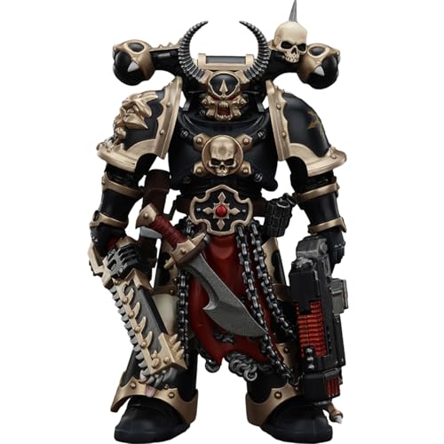 JOYTOY Warhammer 40k Chaos Space Marines, Chaos Space Marines Black Legion Chosen with Combi-melta and chainsword 1/18 Action Figur von JOYTOY