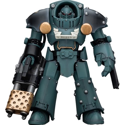 JOYTOY Warhammer 40k Horus Heresy, Sons of Horus Tartaros Terminator Squad Terminator with Heavy Flamer and Chainfist JT7288 1/18 Action Figur Collection Modell, warmes Geschenk von JOYTOY