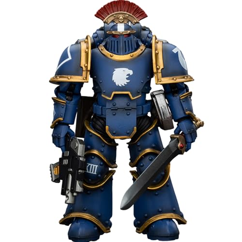 JOYTOY Warhammer 40k Horus Heresy Serie, JT00102 Ultramarines Legion MKIII Tactical Squad Sergeant with Power Sword 1/18 Action Figur von JOYTOY