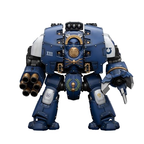 JOYTOY Warhammer 40k Horus Heresy Serie, JT8643 Ultramarines Leviathan Dreadnought with Cyclonic Melta Lance and Siege Claws 1/18 Action Figur von JOYTOY