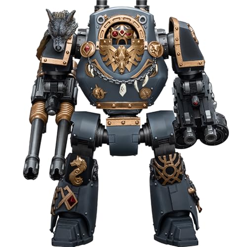 JOYTOY Warhammer 40k Space Wolves, 1/18 Space Wolves Contemptor Dreadnought with Gravis Bolt Cannon Action Figure Collect Model von JOYTOY