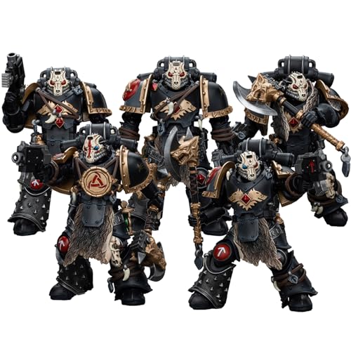 JOYTOY Warhammer 40k Space Wolves, 1/18 Space Wolves Deathsworn Pack 5-Person Team Action Figure Collect Model von JOYTOY